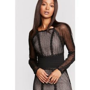 Sexy Free People lace and mesh bodycon dress - NEW, never worn.